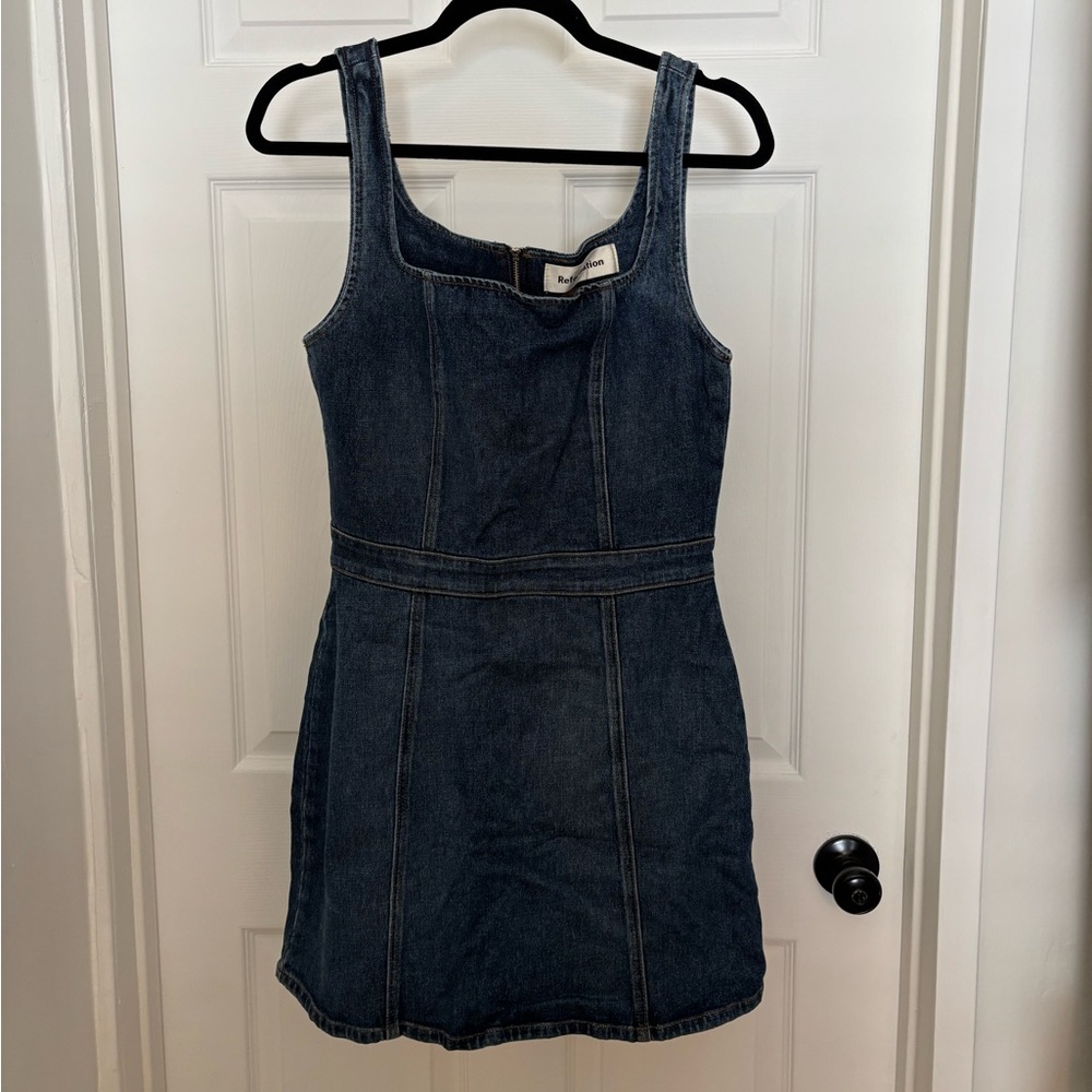 Reformation Blue Denim Dress